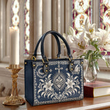 Catholight St. Catherine of Siena Sacred Heart & Lilies Leather Bag