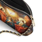 Catholight Coronation Of Mary Leather Crossbody Bag