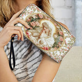 Portafoglio in pelle Catholight della Grazia della Vergine Maria