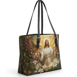 Catholight Resurrection Bloom Leather Tote Bag