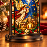 Catholight Angel of Bethlehem Christmas Glow Candle Holder
