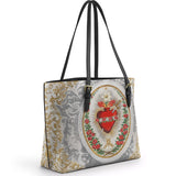 Catholight Immaculate Heart of Mary Elegance Leather Tote Bag