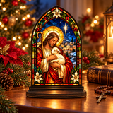 Catholight Good Shepherd Christmas Glow Candle Holder