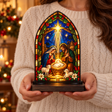 Catholight Nativity Star of Bethlehem Glow Candle Holder