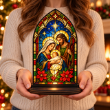 Catholight Holy Family Christmas Glow Candle Holder