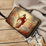 Catholight  Glorious Ascension Christ Rising in Majesty - Leather Wallet Purse