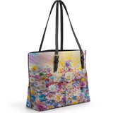 Catholight Floral Resurrection Leather Tote Bag