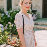 Catholight  Halo Of Roses Leather Bag