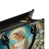 Catholight  Lady Of Lourdes Leather Bag