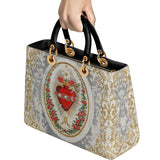 Catholight Immaculate Heart of Mary Elegance Lady Leather Bag