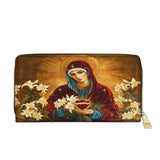 Catholight  The Lily Of Purity Leather Wallet Purse