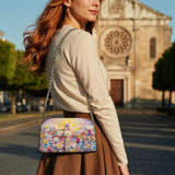 Catholight Floral Resurrection Leather Crossbody Bag