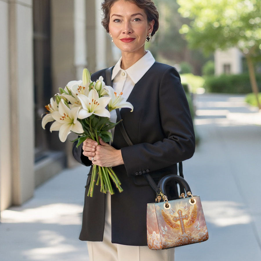 Catholight Dove of Peace Lady Leather Bag