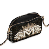 Catholight The Divine Monogram Leather Crossbody Bag