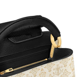 Catholight The Ave Maria Pattern Leather Satchel Bag