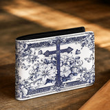 Catholight The Cross Amidst Blooming Faith Men's Wallet
