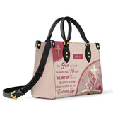 Catholight For God So Loved the World Personalized Leather Bag