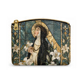 Catholight St. Catherine of Siena in Sacred Devotion Leather Rosary Pouch