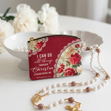 Catholight Blooming With Faith Leather Rosary Pouch