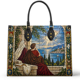 Catholight St. Monica Vision of Ostia Leather Bag