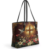 Catholight Radiance of the Cross Leather Tote Bag