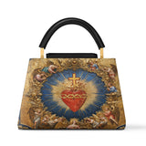 Catholight Sacred Heart of Divine Love Leather Satchel Bag