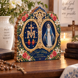 Catholight Wooden Faith Block Holy Mother Devotional
