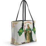 Catholight Saint Patrick's Devotion Leather Tote Bag