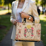 Catholight Roses of the Rosary Lady Leather Bag