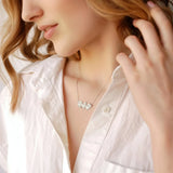 Catholight Holy Family Hearts Necklace in Sterling Silver