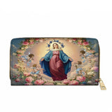Catholight Assumption Of Mary Leather Wallet Purse