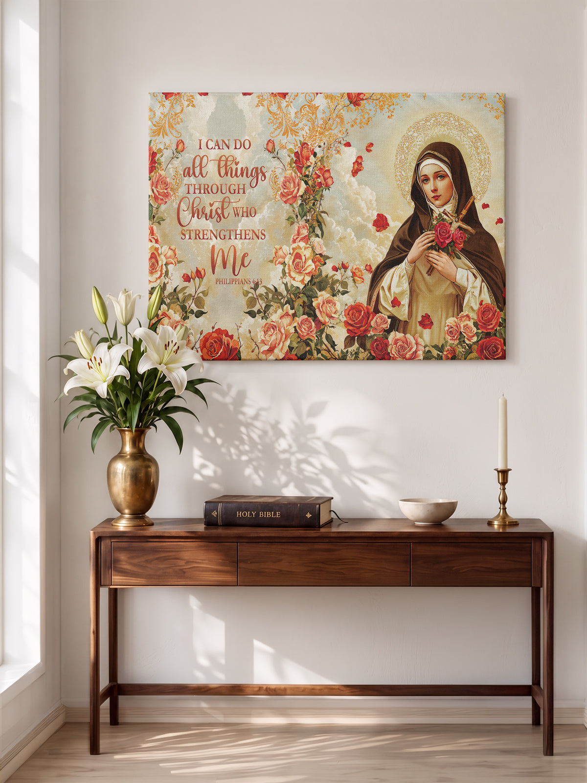 Catholight Little Flower Elegance Canvas Wall Art