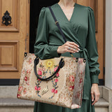 Catholight  Roses of the Rosary Leather Bag