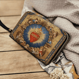 Catholight Sacro Cuore dell'Amore Divino - Portafoglio in Pelle