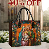 Catholight Holy Family Eternal Light Leather Bag