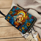 Catholight Blessed Embrace Leather Wallet Purse