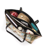 Catholight In God We Trust Leather Tote Bag