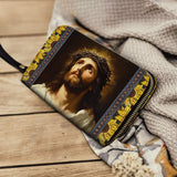 Cattolight Corona di Spine e Grazia del Girasole - Portafoglio in Pelle