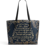 Catholight Everlasting Life Leather Tote Bag