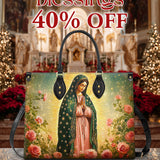 Catholight  Roses of Guadalupe Leather Bag