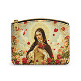 Catholight Little Flower Elegance Leather Rosary Pouch