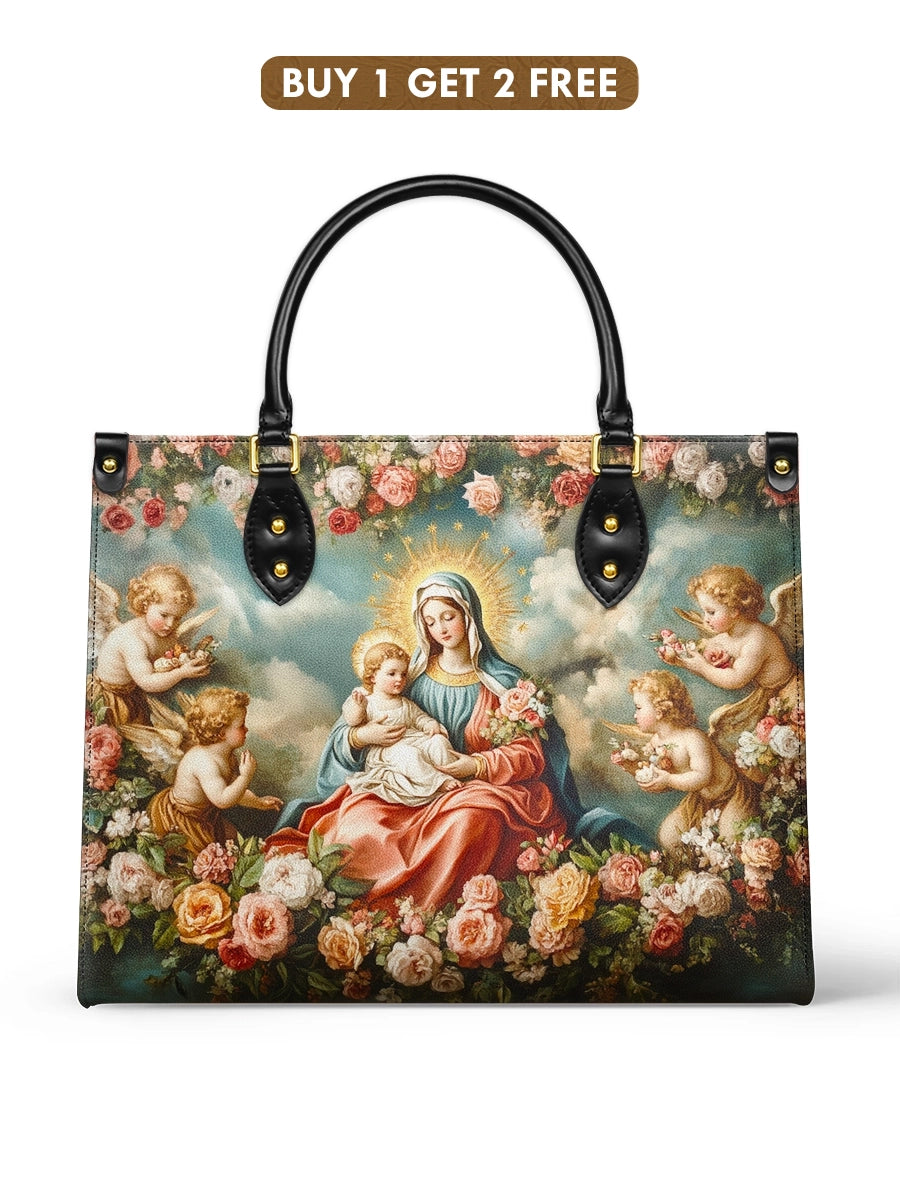 Borsa in pelle Catholight Halo Of Roses