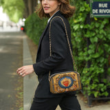 Catholight Sacred Heart of Divine Leather Crossbody Bag