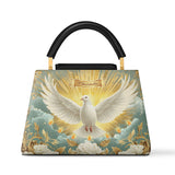 Catholight Grace of the Holy Spirit Personalized Leather Satchel Bag