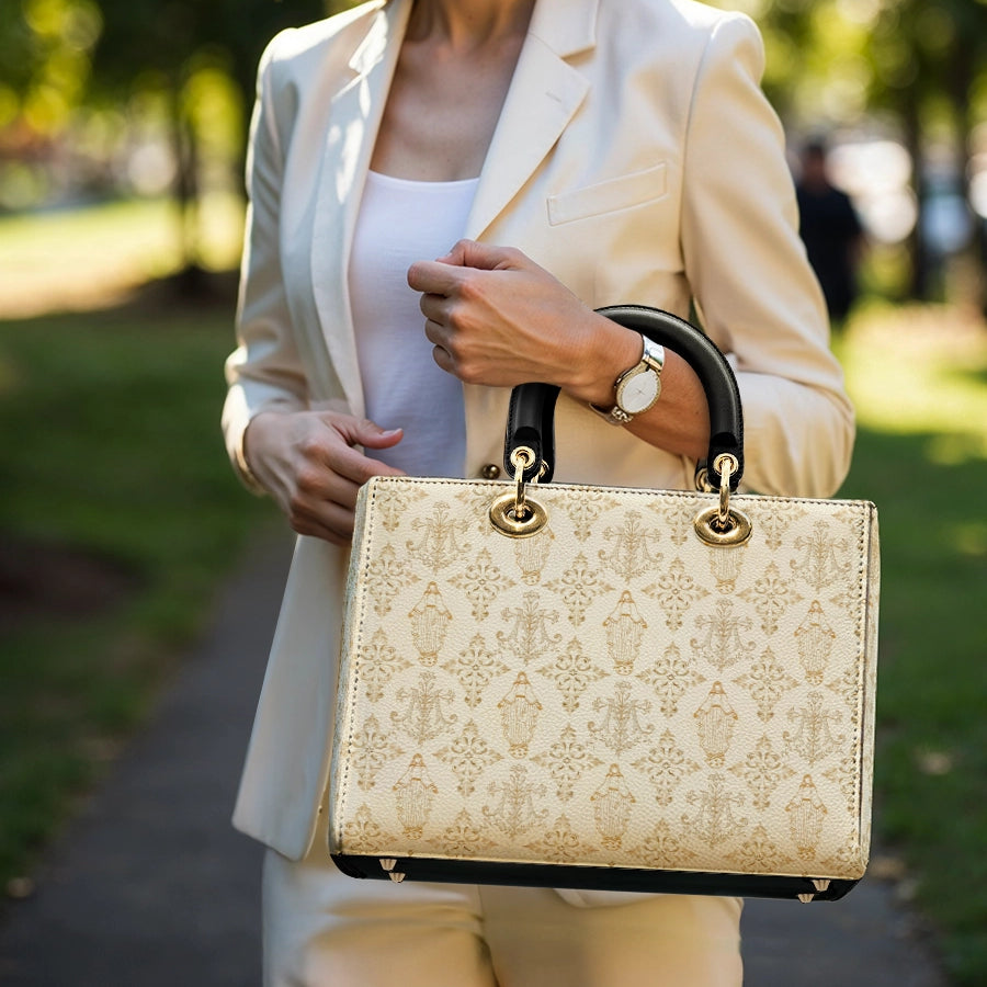 Catholight The Ave Maria Pattern Lady Leather Bag