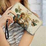 Catholight  Holy Family Sacred Leather Wallet Purse