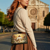 Catholight Resurrection Bloom Leather Crossbody Bag