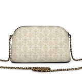 Catholight The Ave Maria Pattern Leather Crossbody Bag