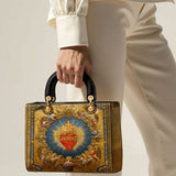 Catholight Sacred Heart of Divine Lady Leather Bag