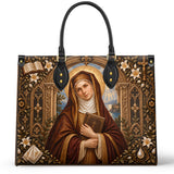 Catholight St. Monica in Persevering Prayer Leather Bag